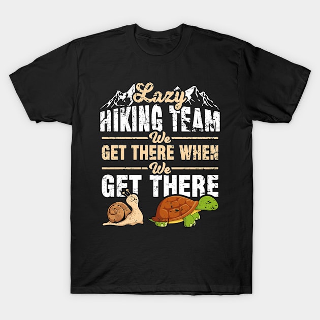 Lazy Hiking Team Group T-Shirt by Tobias Store